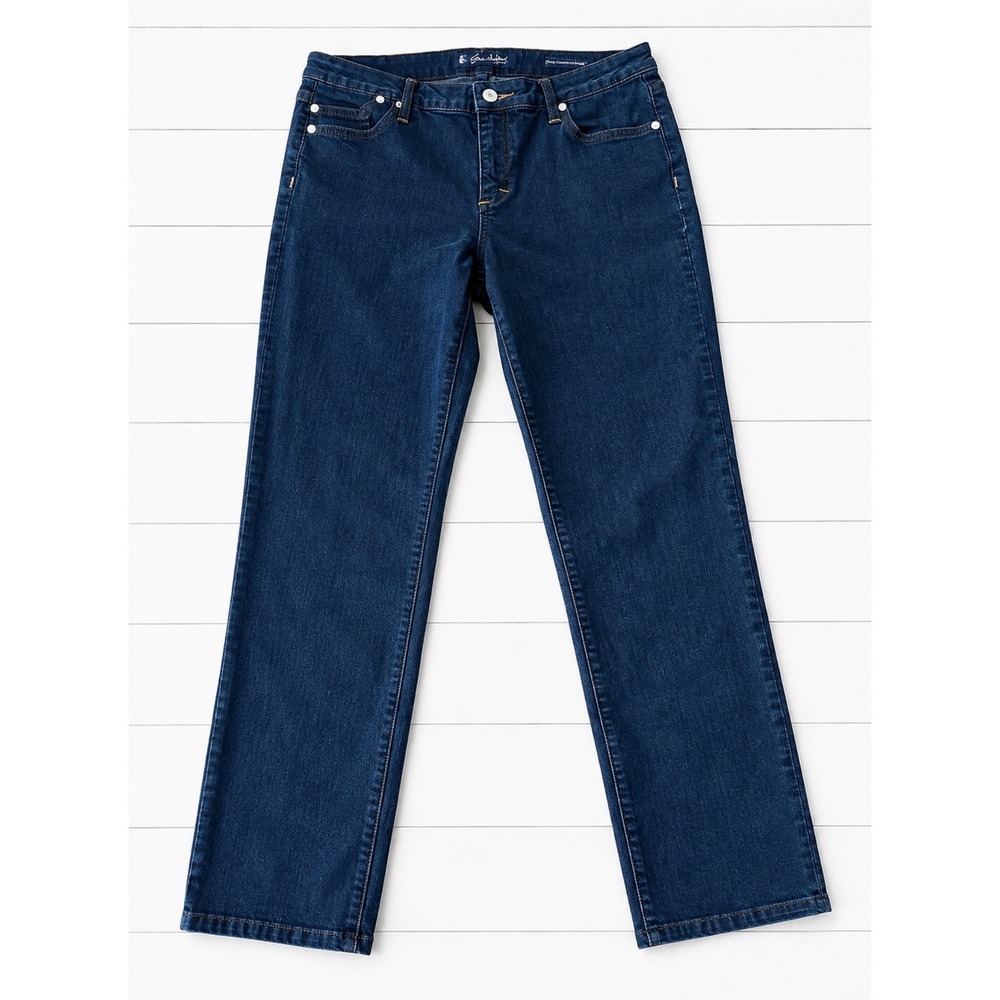 Salt Works New York City Womens Med Rise Skinny Jeans Dark Wash Blue Size 8